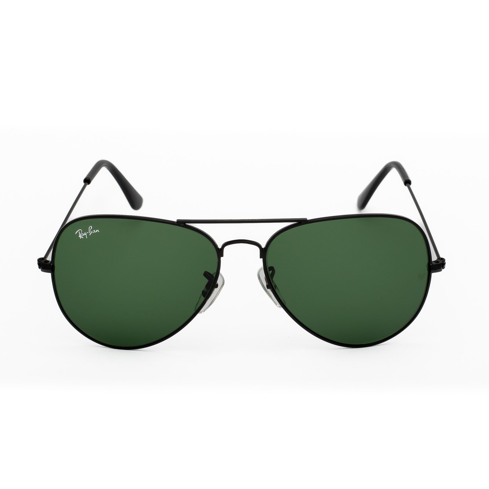 Ray-Ban Aviator sunglasses with green UV protection lenses – classic unisex design