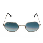 Ray-Ban hexagonal gradient grey sunglasses with silver frame