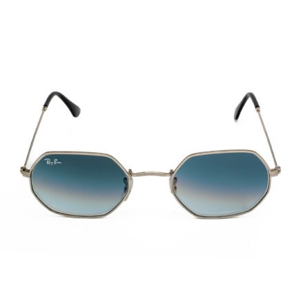 Ray-Ban hexagonal gradient grey sunglasses with silver frame