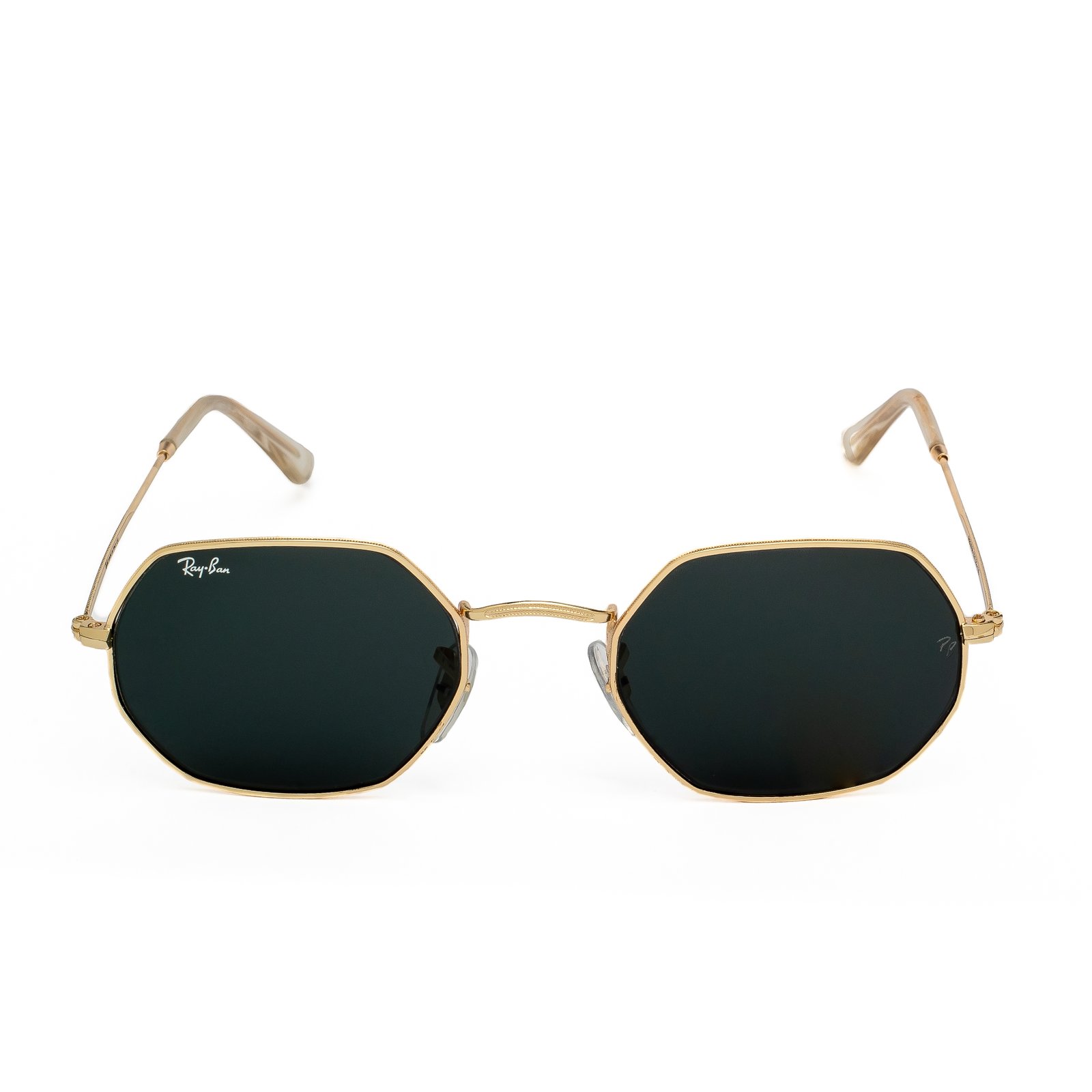 Ray-Ban unisex gold sunglasses with black lenses