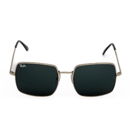 Ray-Ban square black sunglasses with silver frame