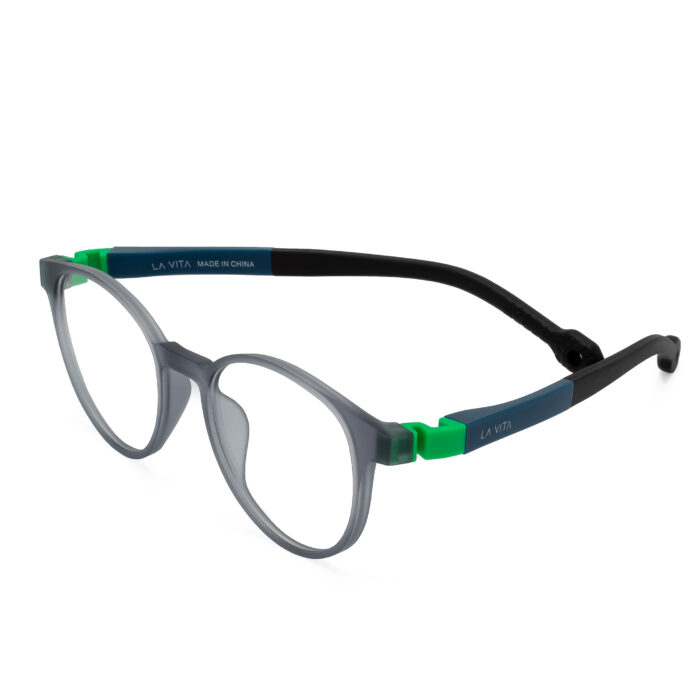 La Vita gray and green kids eyeglasses