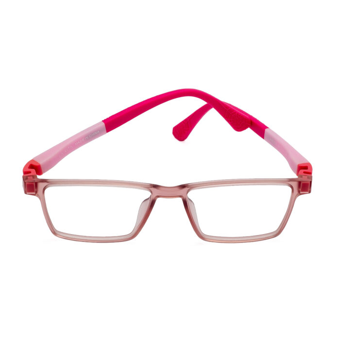 La Vita pink rectangular kids eyeglasses