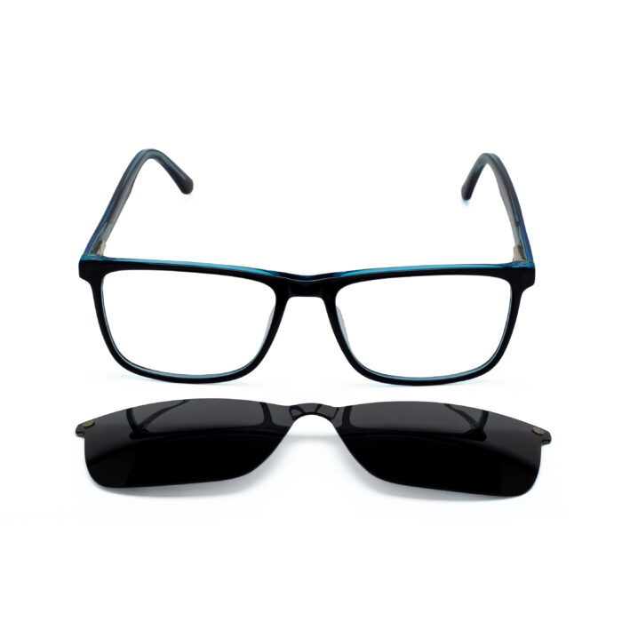Porsche Design clip-on eyewear with magnetic sunglasses