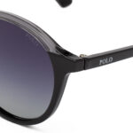 Polo Black Round Sunglasses