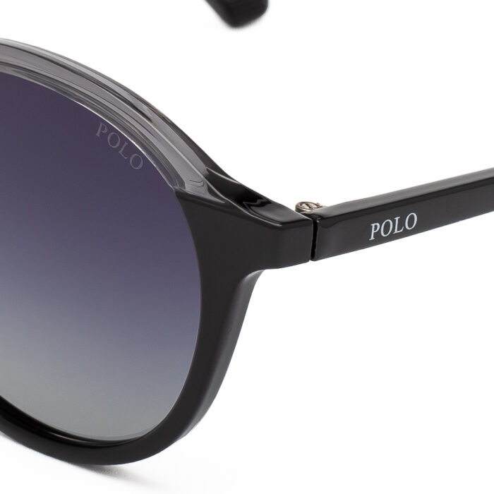 Polo Black Round Sunglasses