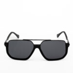 Vegas Matte Black Square Polarized Sunglasses