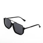 Vegas Matte Black Square Polarized Sunglasses