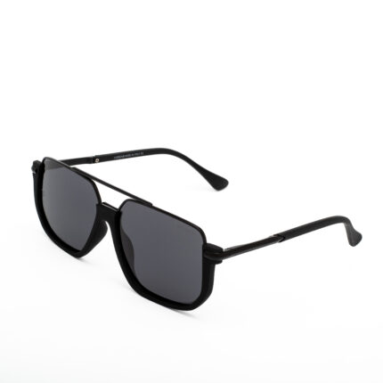 Vegas Matte Black Square Polarized Sunglasses