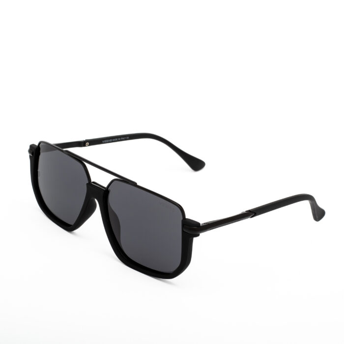 Vegas Matte Black Square Polarized Sunglasses