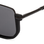 Vegas Matte Black Square Polarized Sunglasses