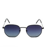 Hugo Boss unisex sunglasses with black frame and gradient gray polarized lenses