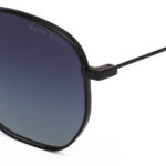Hugo Boss unisex sunglasses with black frame and gradient gray polarized lenses