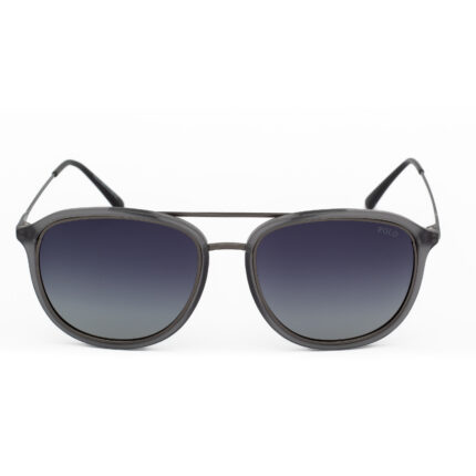 Polo black sunglasses with gradient grey polarized lenses