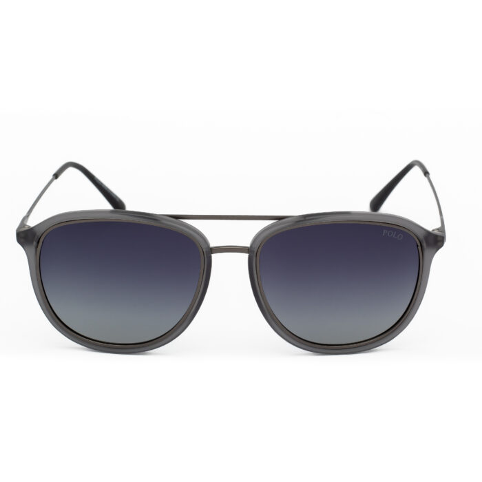 Polo black sunglasses with gradient grey polarized lenses