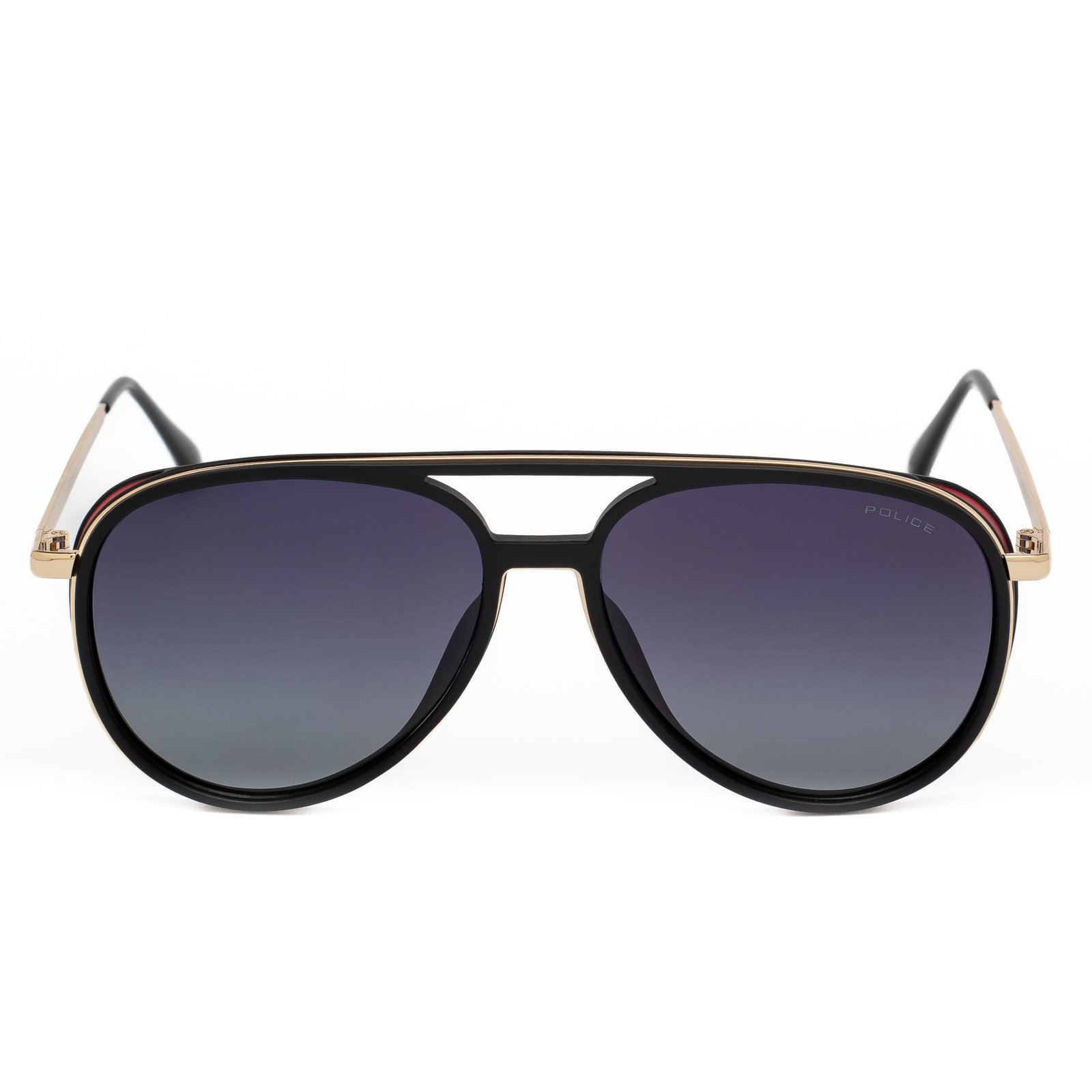 Police Aviator Sunglasses with Red Side