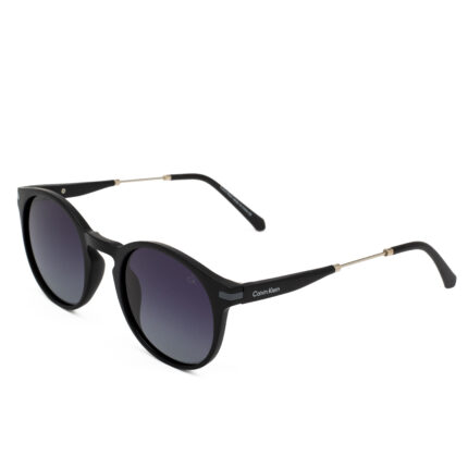 Calvin Klein Round Black Gradient Polarized Sunglasses
