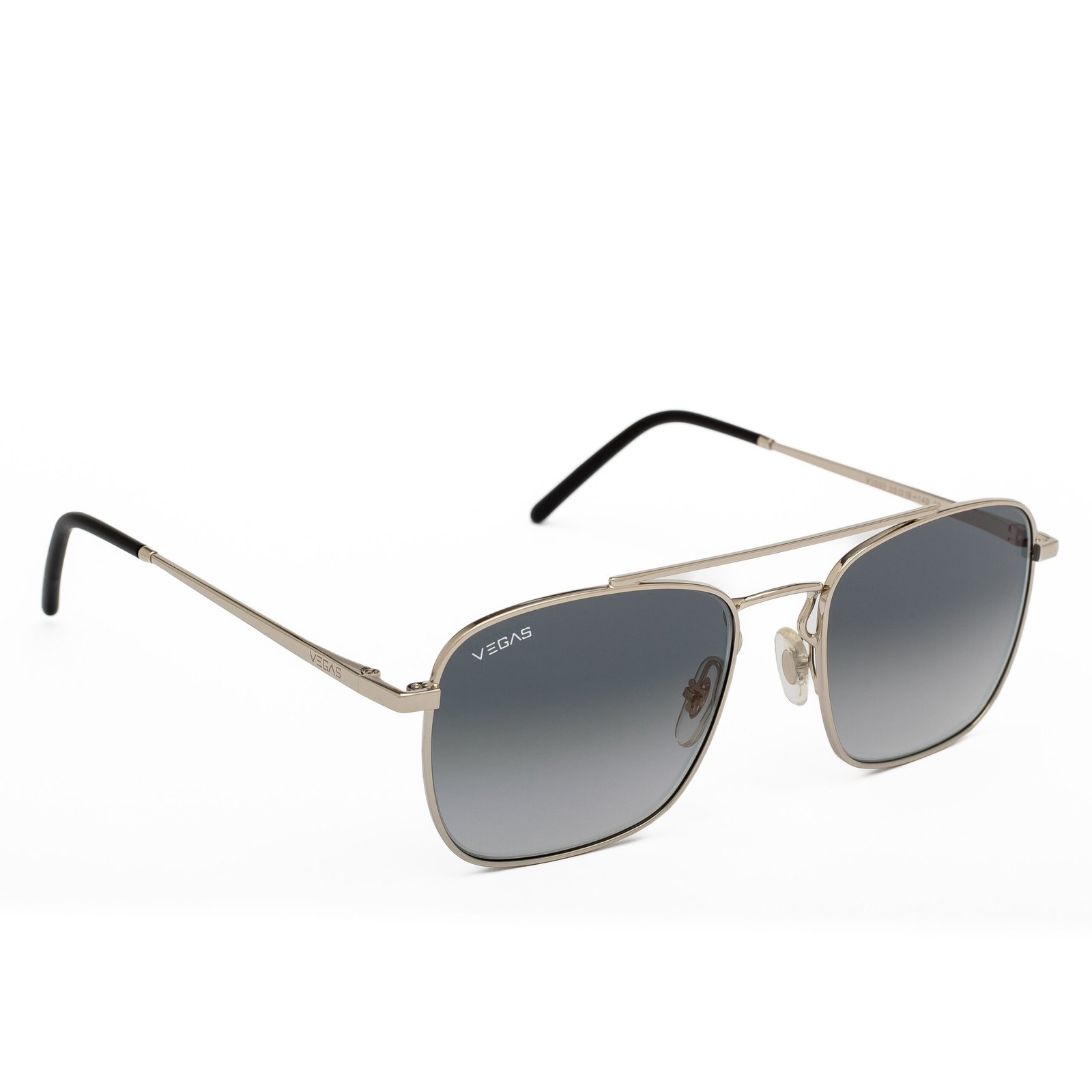 Vegas Square Silver Gradient Polarized Sunglasses