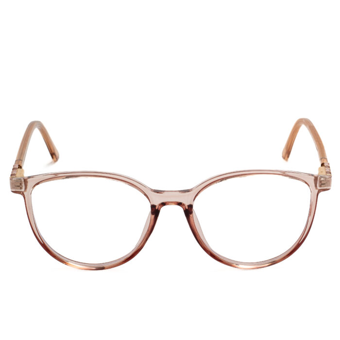 Chanel pink transparent eyeglasses for women – cat-eye frame