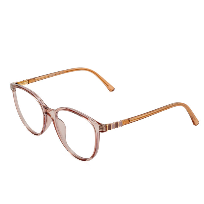 Chanel pink transparent eyeglasses for women – cat-eye frame