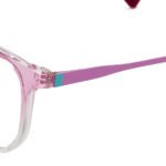 VINTAGE pink eyeglasses with turquoise detail