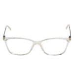VINTAGE crystal eyeglasses with silver-accented black temples