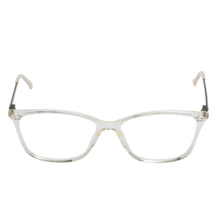 VINTAGE crystal eyeglasses with silver-accented black temples