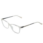 VINTAGE crystal eyeglasses with silver-accented black temples