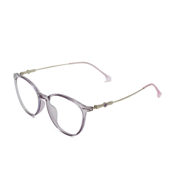 CHANEL lavender crystal cat eye eyeglasses