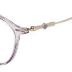 CHANEL lavender crystal cat eye eyeglasses