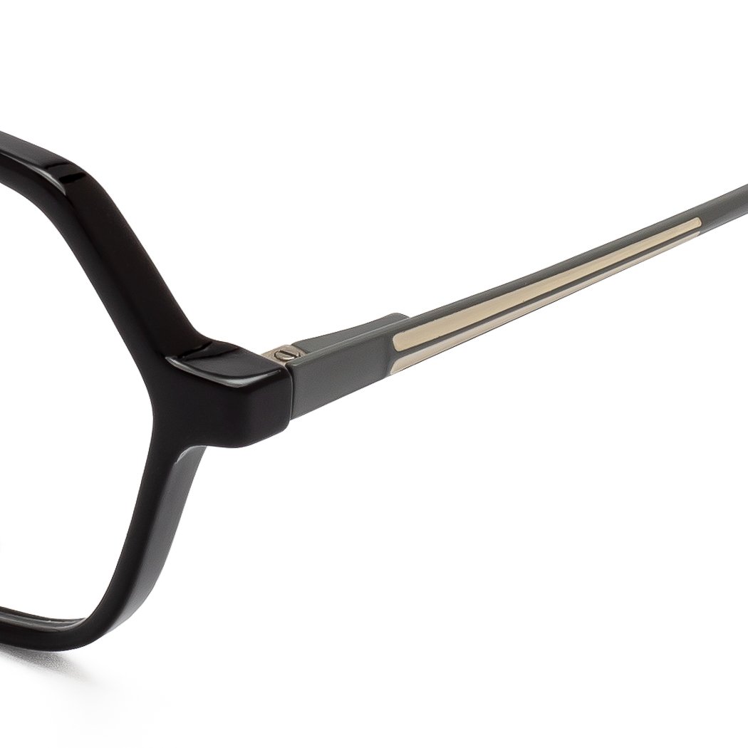 VINTAGE geometric black eyeglasses