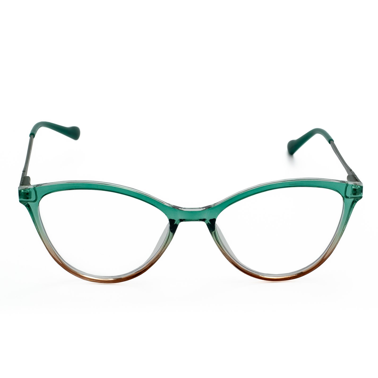 VINTAGE green gradient cat-eye eyeglasses