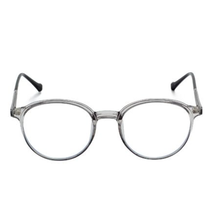 Chanel transparent gray round eyeglasses