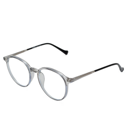 Chanel transparent gray round eyeglasses