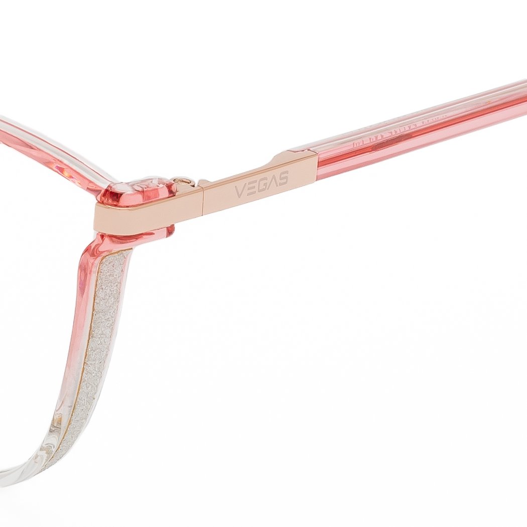 Vegas Transparent Pink Eyeglasses