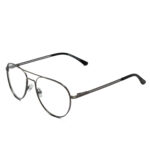 PRADA Gunmetal Aviator Eyeglasses