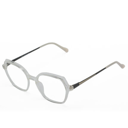 Women's transparent square eyeglasses