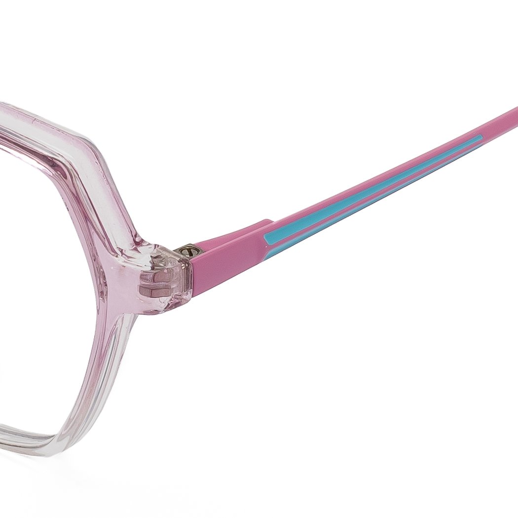 pink transparent eyeglasses for women