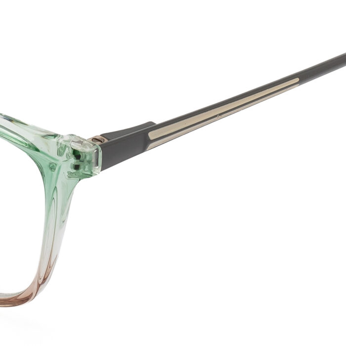 green brown gradient eyeglasses for women