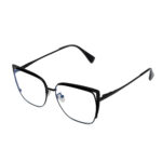 Morii Black Blue Cut Eyeglasses