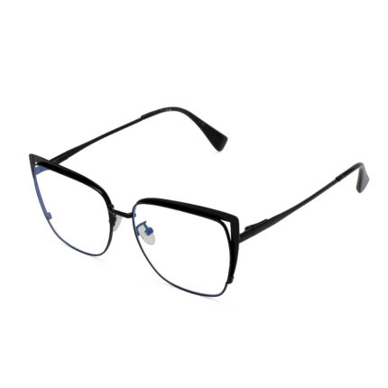 Morii Black Blue Cut Eyeglasses