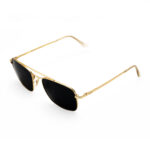 Ray-Ban sunglasses gold frame with glass black lenses
