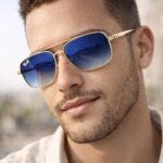 Unisex polarized sunglasses UV400 protection close up