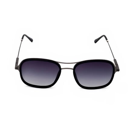 BVLGARI polarized sunglasses unisex matte black front view 51-19-140