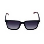 Giorgio Armani polarized sunglasses unisex matte black front view