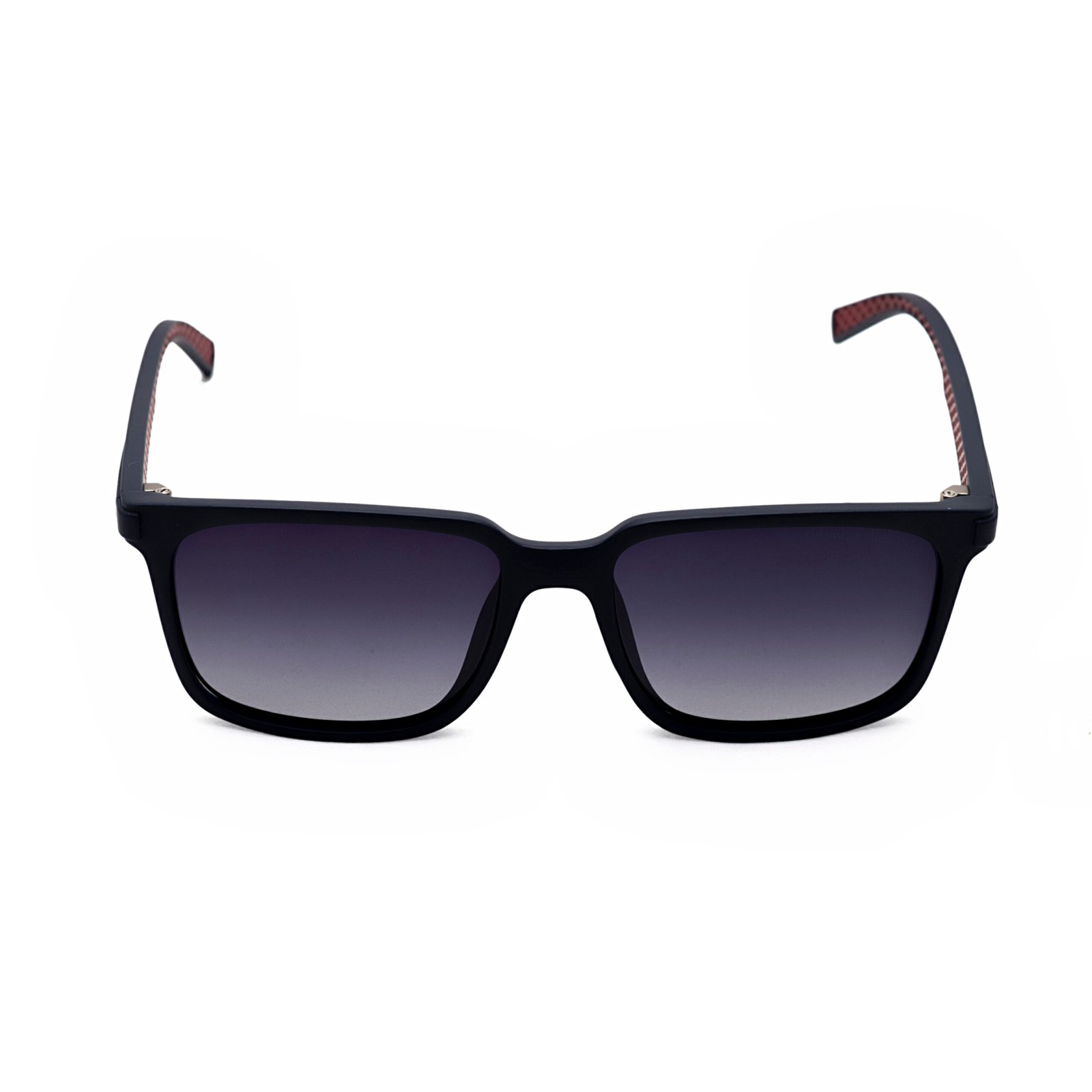 Giorgio Armani polarized sunglasses unisex matte black front view