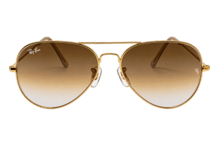 Gold Aviator Sunglasses Brown Gradient UV400 | SmartOptics