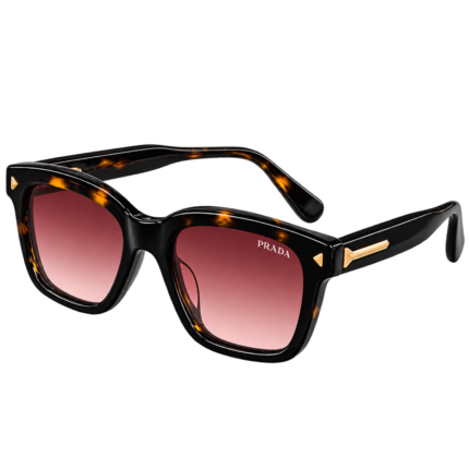 Prada Inspired Unisex Polarized Sunglasses – Tortoiseshell Brown UV400 – 51-19-145