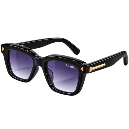 Prada Inspired Unisex Polarized Sunglasses UV400 – Black Grey Gradient – OLD2505A